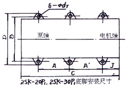 2SK-3P1、2SK-6P1、2SK-12P1、2SK-20P1、2SK-30P1外形及安裝圖 